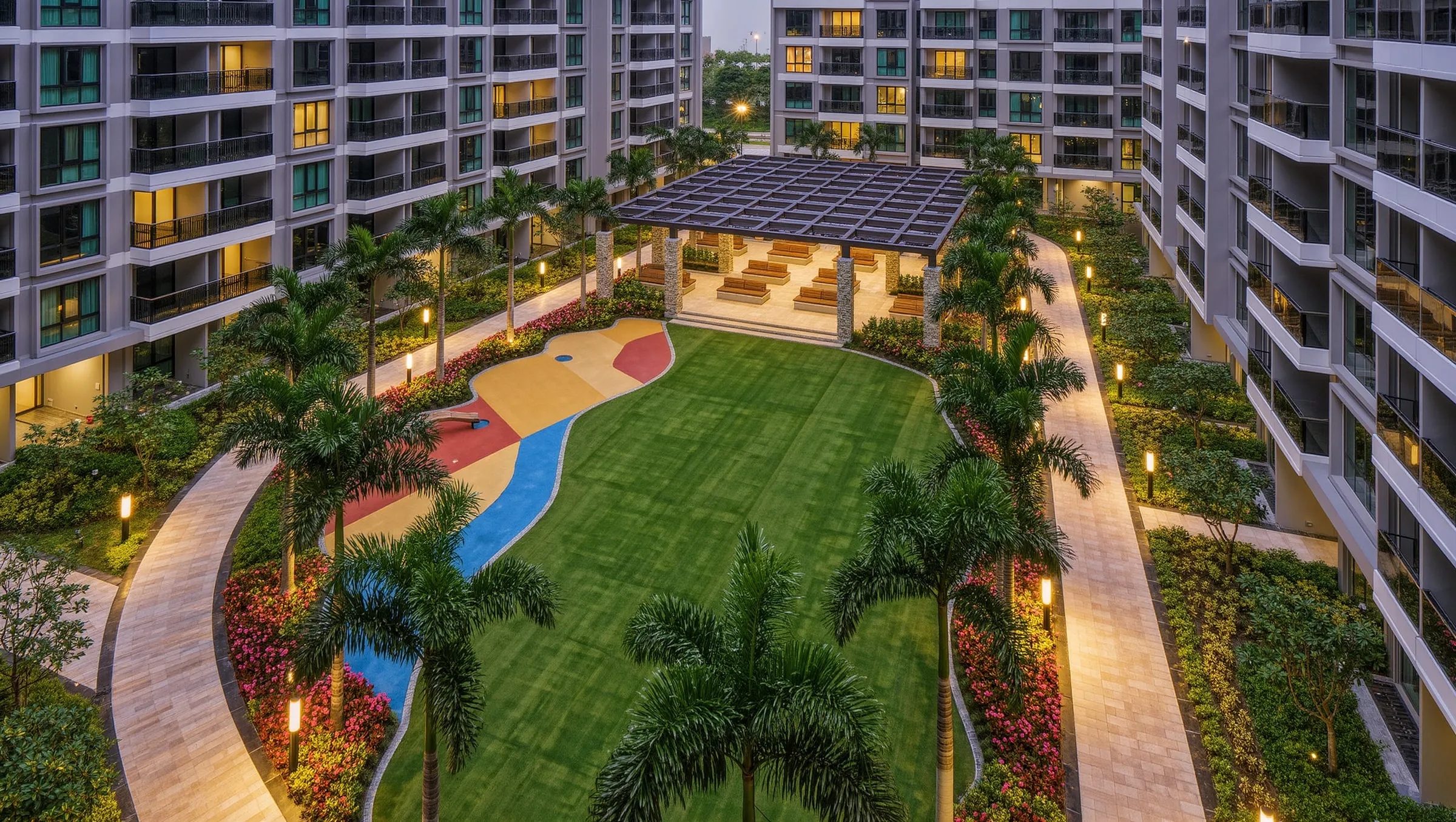 Commercial Landscape Design by Ploceus Designs, Chennai