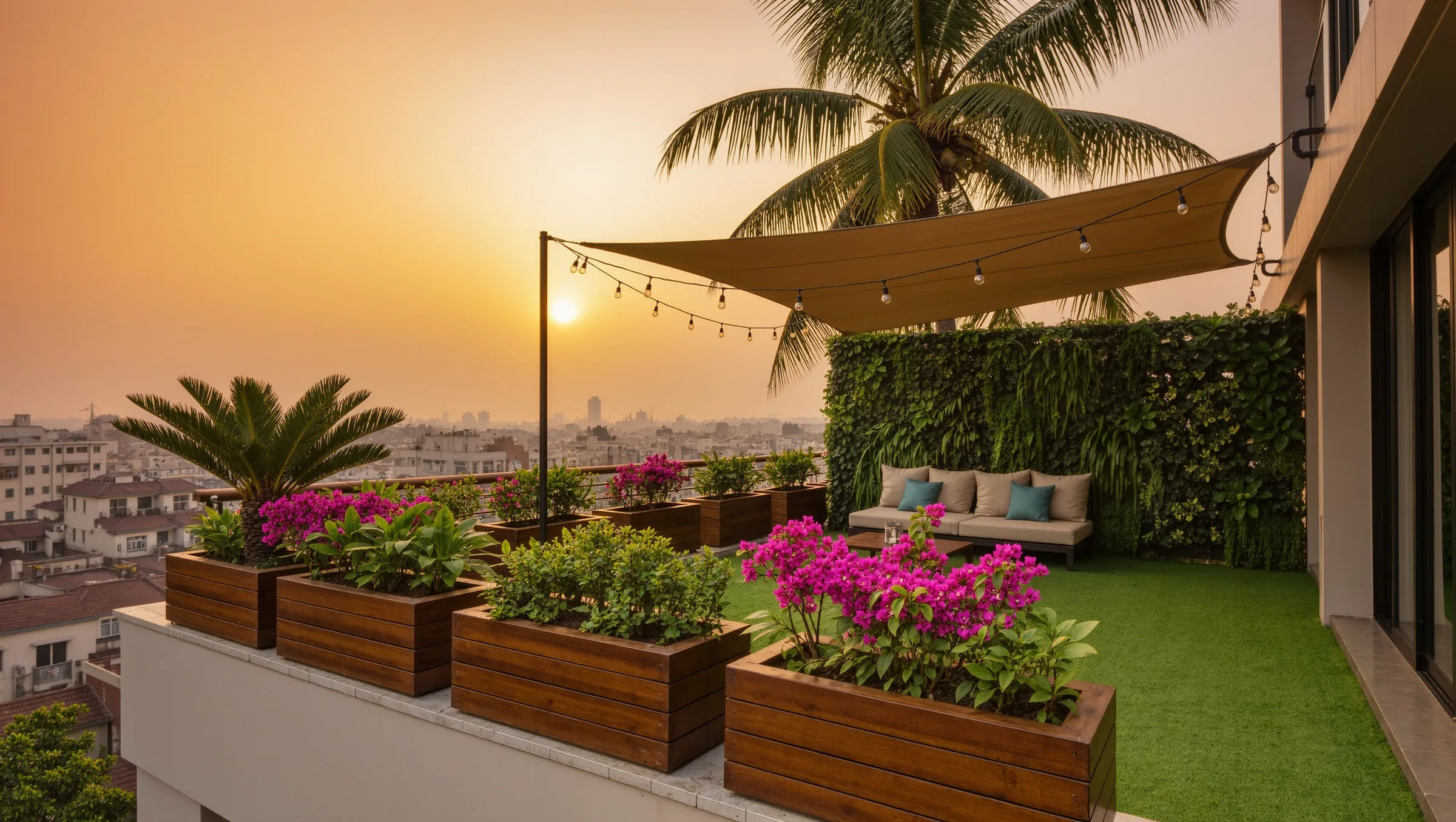 Terrace Garden Design by Ploceus Designs, Chennai