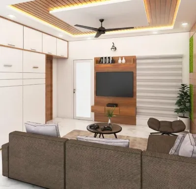 Trellis Project — Living room interior in Chennai